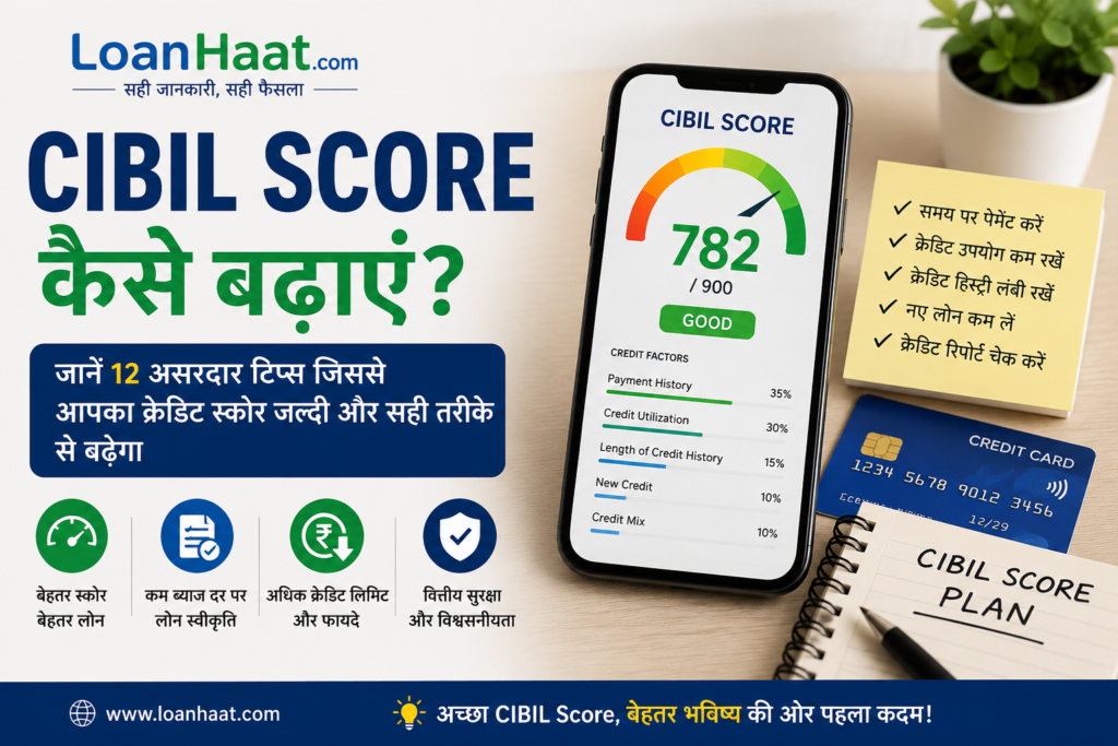 CIBIL Score Kaise Badhaye - Credit Score Improve Tips in Hindi | LoanHaat